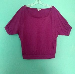 Purple 3/4 shirt